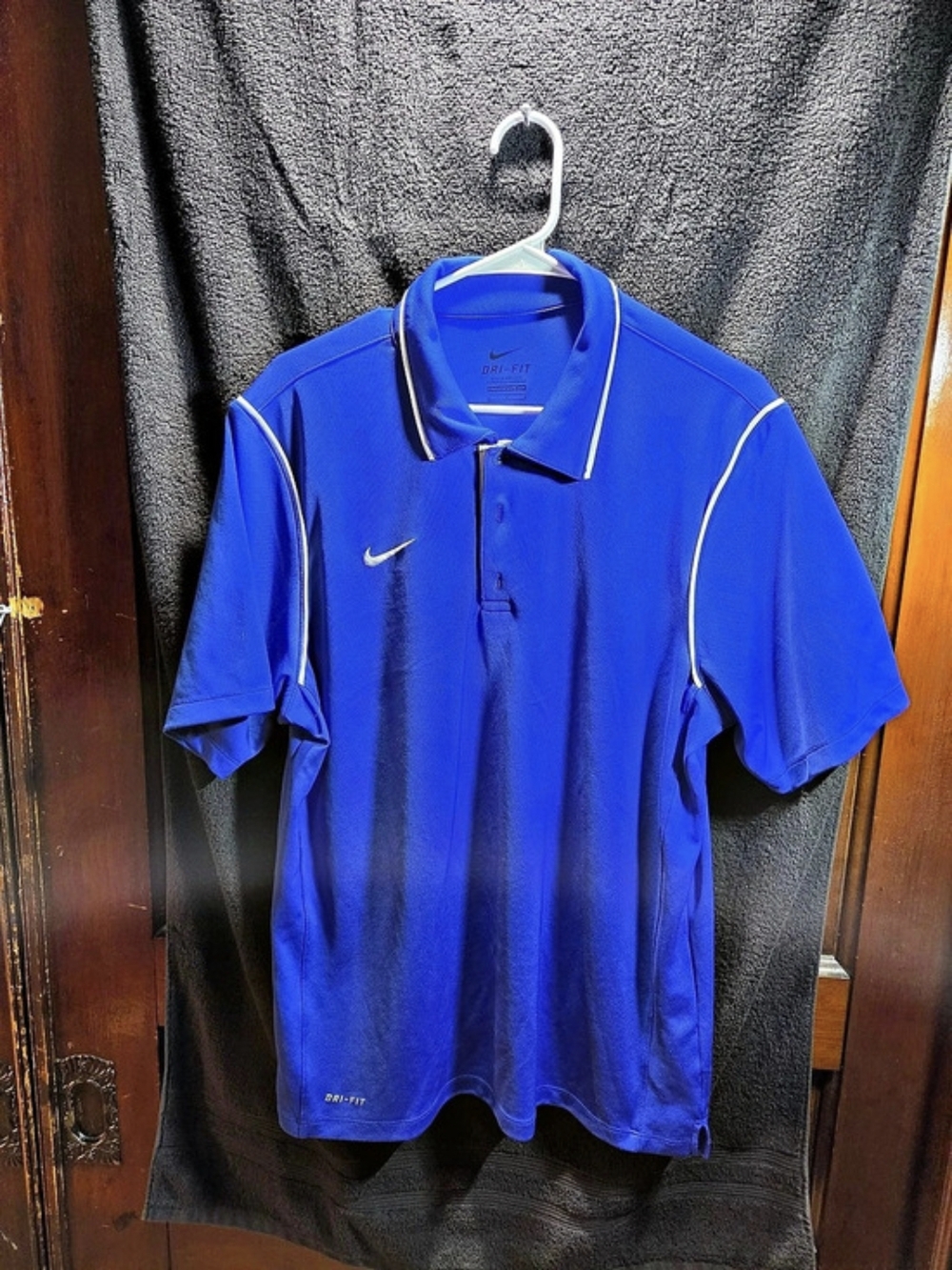 Nike Men's Dri-FIT Polo Blue Size Medium